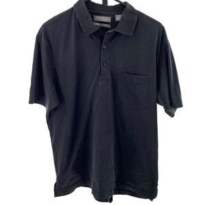 Daniel Cremieux Black Mercerized Cotton‎ Polo Short Mens M